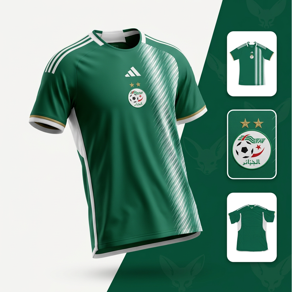 Maillot Algerie "IDENTIQUE ADIDAS" - Vert