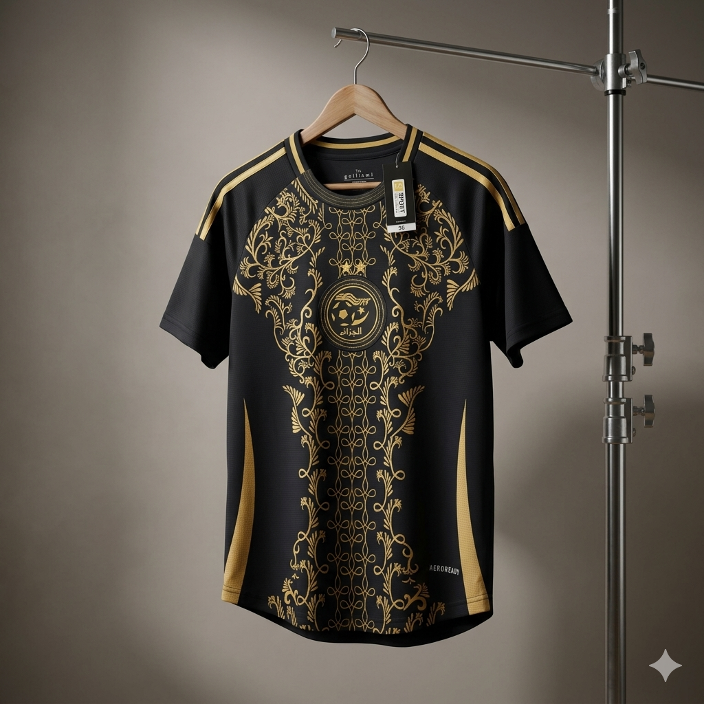 Maillot Algerie Edition 24/25 - Noir (SUPER GOOD)